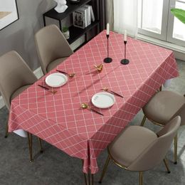 Table Cloth PVC Tablecloth -proof Manufacturers Round Waterproof Oil-proof Non-washing Decoration Blue