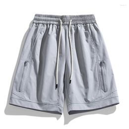 Men's Shorts Plus Size Casual Mens Summer Streetwear Pants Long Drawstring Running Men Nylon Sport Short