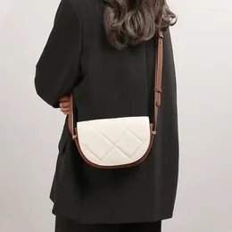 Waist Bags Splicing Colour Niche Slung For Women Diamond Pattern Versatile Bag Exquisite Carrying Bolsas Para Mujeres