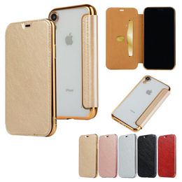 design flip Cover Iphone 15 14 Case Phone Case For iPhone 11 13 Pro Max X XR XS Max 12 golden Ultra Thin Electroplated TPU Protective leather case