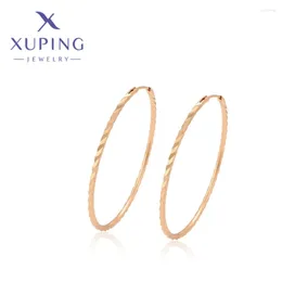 Hoop Earrings Xuping Jewellery Fashion Style Circle Shape Gold Colour Punk Decoration For Women Schoolgirl Christmas Gifts A00835383