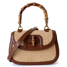 Waist Bags Genuine Leather Women Handbags Ladies Designer Bag Luxury Bamboo Handle High Quaity Brand