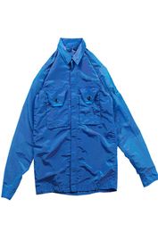 topstoney 2020FW konng gonng Spring and autumn New men039s jacket metal nylon Colourful technology fabric Lapel coat Cool zipper3259779