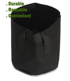 Whole Round Nonwoven Fabric Plant pots Pouch Root Container Grow Bag Aeration Vegetable Container Garden Planters6599517