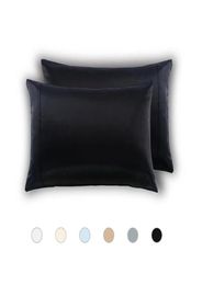 2pcs 100 Queen Standard washed Silk Soft Mulberry Plain Pillowcase Cover Chair Seat Square Pillow Cover Easy to Wash Pillow Case38534080