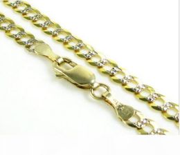 24quot 375mm 850 Gram 10k Yellow Gold Miami Cuban Diamond Cut Mens Chain Necklace7773881