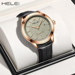 Wristwatches HELEI2024 Models Trend Personality Jazz Series Multi-function Quartz Movement Men's Watches