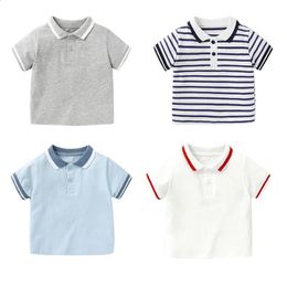 Baby Polo Shirts Cotton Summer Toddler Tshirt 14y Quality Children Tops Tee Kids Clothes 240430