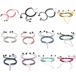 Link Bracelets Set With 10 DIY Bracelet Cord Unisex Adjustable Handchains Multicolor Chinese Bangles Rope Decorations
