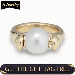 Wedding Rings 2024 Creative Design Spain Unode50 Jewelry Fashion Luxury 14K Gold White Pearl Ring Women's High Quality Romantic Festival