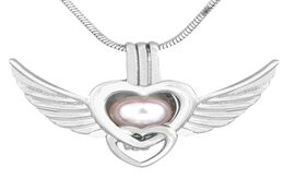 Pendant Necklaces Pcs Silver Angel Pearl Cage Pendants Necklace Jewelry For DIY Gift PC1533393228