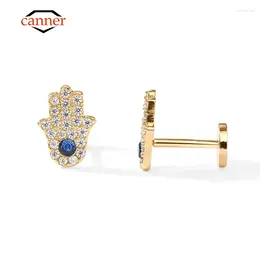 Stud Earrings CANNER Fashion 925 Sterling Silver Gold Plating For Women Zircon CZ Piercing Cartilage Earring Jewellery Pendientes