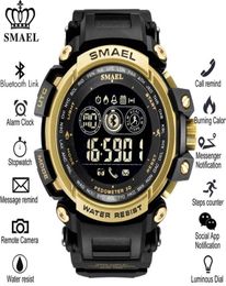 SMAEL Smart Watch Outdoor Sport Waterproof Pedometers Message Reminder Bluetooth Watches Men Smartwatch for ios Android Phone339a2291364