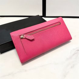 Designer Long Wallets Real Leather Woman Men Wallet Purse Card Holder Luxury Clutch Fashion Purses Zipper Pocket TOP