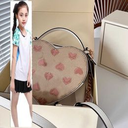 Kids Bags Luxury Brand CC Bag France Womens Designer Heart Valentine Day Cosmetic Case Box Bags Top Handle Totes Leather Strap Crossbody Shoulder Vanity Handbags Mul
