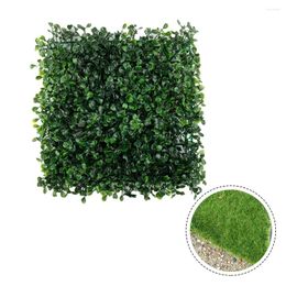 Decorative Flowers 25x25cm Artificial Plant Walls Grass Backdrop Wall Privacy Hedge Screen Foliage Mat Greenery Panels Fence Home Decor