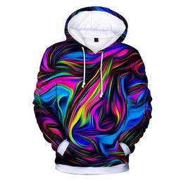 funny Tie dye Colourful printed fashion hip hop 3d hoodies pullover men women Hoodie hoody tops Long Sleeve 3D Hooded Sweatshirts7785916