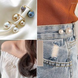 Brooches 3pcs/bag Elegnat Pearl Brooch Pins Anti-fade Exquisite Vintage For Women Sweater Cardigan Clip Coat Summer Dress Jewellery