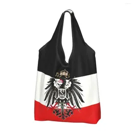 Storage Bags Cute Printing Flag Of German Empire Shopping Tote Bag Portable Shoulder Shopper Germany Deutschland Proud Handbag