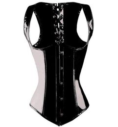 Bustiers & Corsets PVC Goth Strap Underbust Waist Cincher Bustier Corset G-string Size S-2XL Body Shaper Fast Delivery1247090