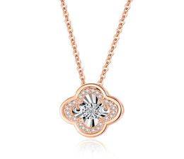 designer necklace jewellery four leaf clover necklaces diamond Clavicle chain Titanium steel GoldPlated Never Fade Not Cause Alle9064964