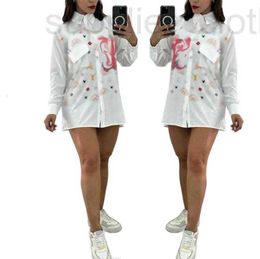Women's Blouses & Shirts designer For Long Sleeve Dresses Button Up Shirt Designer Tops And Blouse Fashion Loose Casual Printed shirt skirt 9R6K