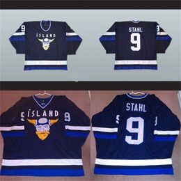 Kob Mighty Ducks Movie Jersey Stahl Iceland #9 Men's 100% Stitched Embroidery Hockey Jerseys Fast Shipping