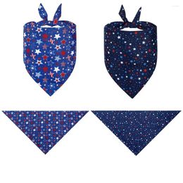 Dog Apparel American Independence Day Pet Triangle Scarf Saliva Cat Triangular Bandage Accessories Supplies Products