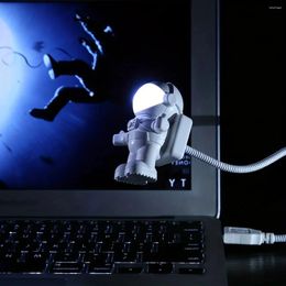 Night Lights Portable Astronaut Lamp USB Small Bedside With Switch LED Computer Light For Kids Gift Student Book