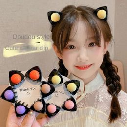 Hair Accessories 1 Pair Kitten Clip Fashion Colorful Plastic/Resin Claw Bangs Children