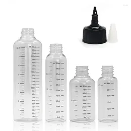 Storage Bottles 50pcs 30ml/60ml/100ml/120ml/250ml Plastic PET E-juice Twist Top Cap Dropper W/ Capacity For E-Liquid Tattoo Pigment Ink