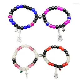 Strand Matching Beaded Bracelet Accessory Set Trendy Love Couple Bracelets