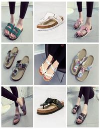 Flip Flops Summer Cork Slipper Woman Flats Sandals Antiskid Slippers Beach Shoes Casual Cool Slipper 19 Colours 2pcspair OOA16698137986