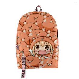 Backpack Fashion Youthful School Bags Unisex Funny Himouto! Umaru-chan Travel 3D Print Oxford Waterproof Notebook Shoulder Backpacks