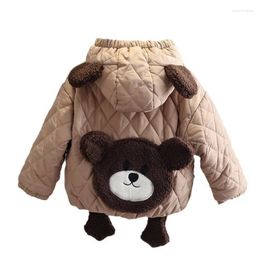 Jackets Winter Baby Girls Clothes Children Boys Thick Warm Hooded Jacket Kids Coat Toddler Casual Cotton Costume Infant Sportswear