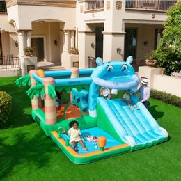 Outdoor Play Equipment For Preschoolers Kids Inflatable Playground Indoor Jumping Castle Bounce House with Slide Ball Pit Toys Fun Outdoor Jumper Party Bouncer