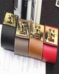 highquality designer Jewellery men bracelets titanium steel charm bracelet women gold bracelets h bangle leather bracelet9096902