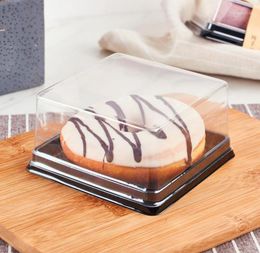 50pcs Donut box mousse cake box baking pastry transparent disposable 19018215
