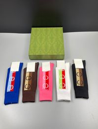 Baroque Letter Designer Men Socks Fashion Brand Soft Cotton Man Hosiery 7 Style Personality Charm Couple Sock9201375