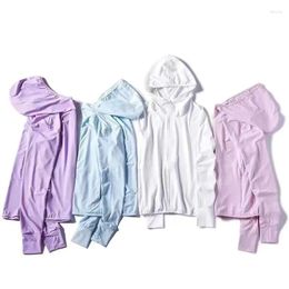 Hunting Jackets Long Sleeved Hooded Cardigan Zippered Sun Protection Jacket Thin Breathable Summer Essential For Going Out