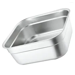 Dinnerware Sets Square Basin Home Gifts Stainless Mixing Buffet Pan Serving Tray Co Workers Steel Party Metal Server Dish