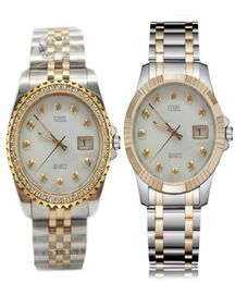 High quality fashion mens womens watch 32mm 36mm Diamond bezel Couples Style Stainless Steel Bracelet Quartz Watches Wristwatch Mo2108043