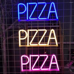 Table Lamps Hanging Neon Sign Pizza Letter Led Light Energy-saving Flicker Free Wall Art Background Lamp Decor For A Vibrant