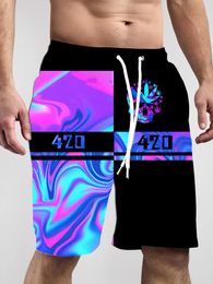 Men's Shorts Summer Men Fashion Trend 3D Skull Graphic Clothing Vacation Male Quick Drying Beach
