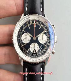 JF Maker Top Quality Watches 3 Colour 43mm Navitimer AB012012BB01 Leather Bands Chronograph Swiss ETA 7750 Movement Automatic Mens1966568