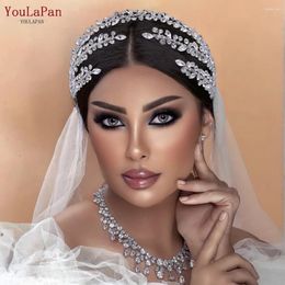 Hair Clips YouLaPan HP496 Wedding Headband Rhinestone Bridal Tiara Accessories Bride Headpiece Pageant Headdresses Jewelry