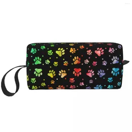 Storage Bags Cute Dog Watercolour Travel Toiletry Bag For Women Cosmetic Makeup Organiser Beauty Dopp Kit