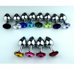 SEX Butt Toy Plug Anal Vaginal Insert Stainless Steel Metal Jeweled Stopper Sexy A0986471527