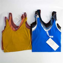 lululemenI Yoga Outfit Type Back Align Tank Tops Gym Clothes Women Casual Running Nude Tight Sports Bra Fiess Beautiful Vest Shirt Sport Underwear