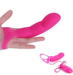 7 Speed Finger Strap On Sleeve G Spot Vibrator Clitoris Stimulator Sex Products For Women Orgasm Masturbation Couple Flirting A3 S9684755